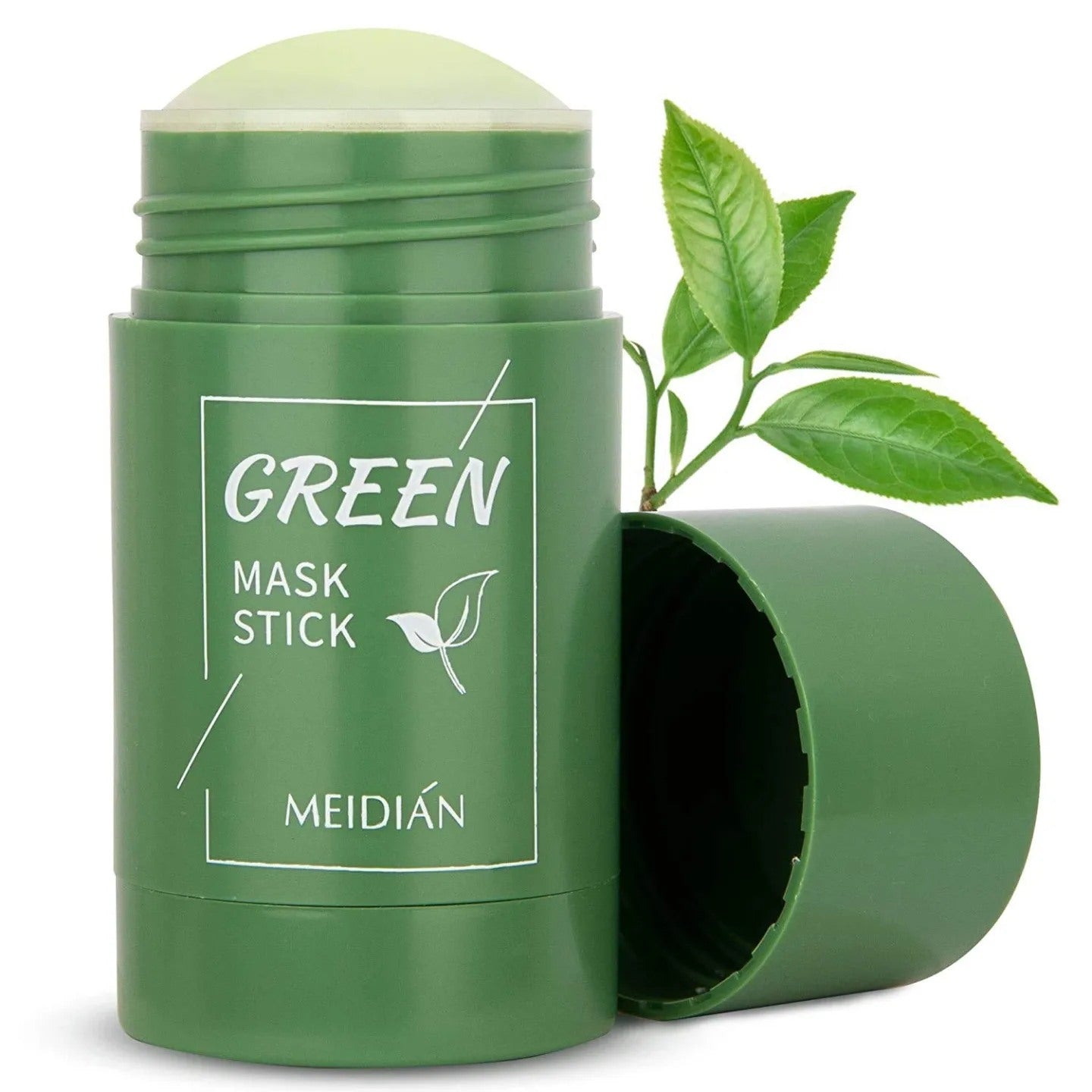 Green Tea Mask, Natural Face Moisturizes Oil Control, Soften Dead Cuticle Cells, Deeply Cleanse Pores, Improves Skin, for All Skin Types Men Women, 100% natural green tea extract (1PCS, Green Tea Mask