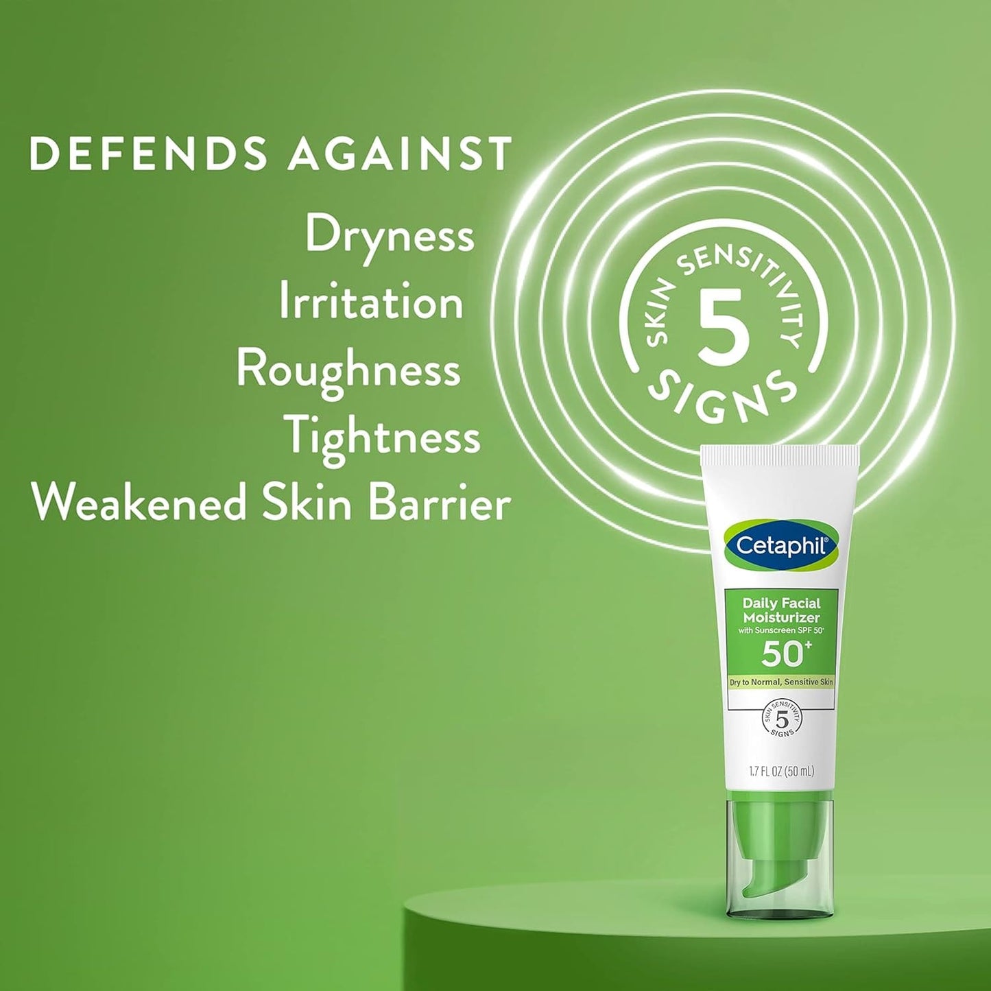 CETAPHIL Daily Facial Moisturizer SPF 50 + 1.7 Fl Oz