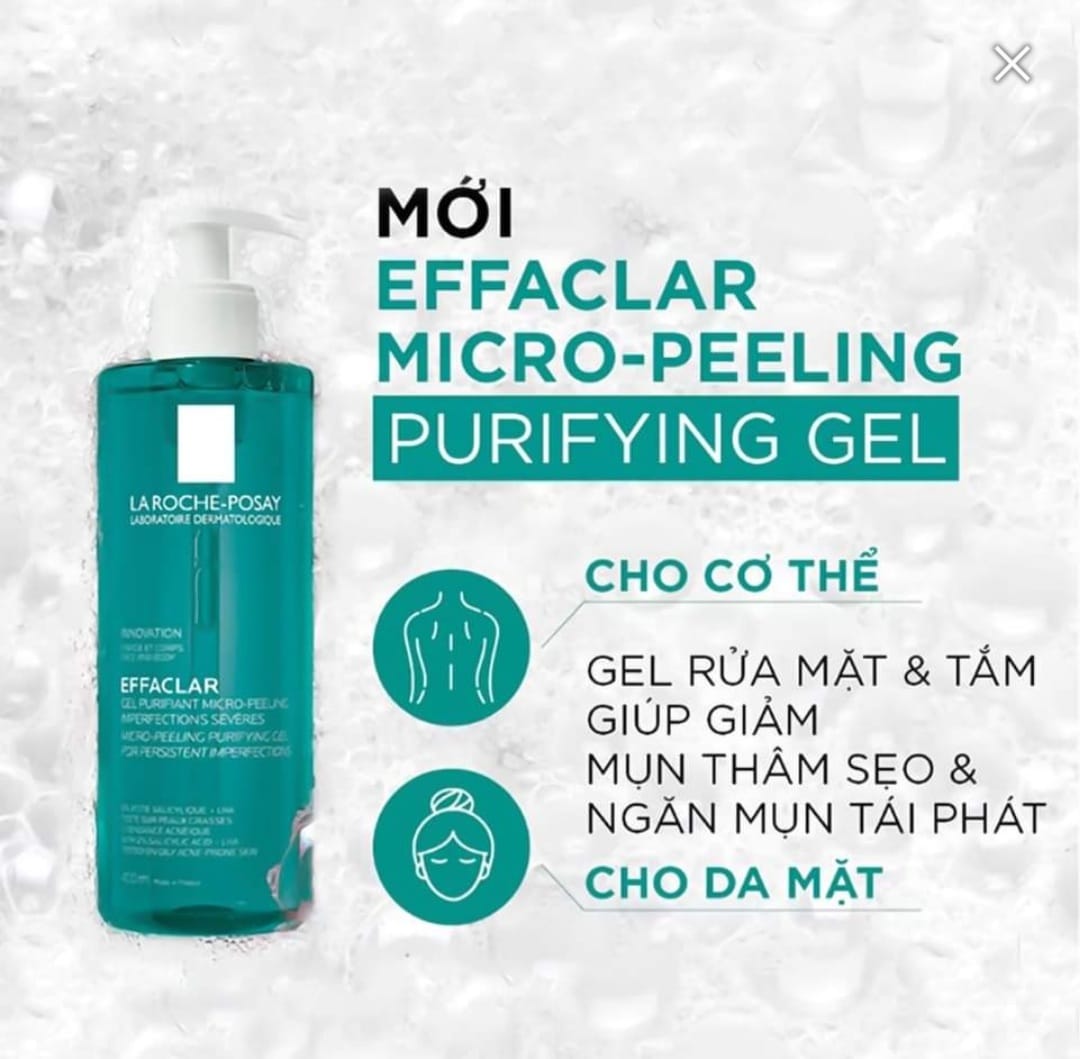 La Roche-Posay Effaclar Micro-Peeling Purifying Gel 400ml.