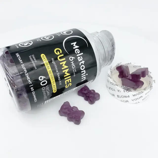 Carlyle Melatonin Gummies 6mg | 60 Count | Adult Drug Free Aid | Berry Flavor | Vegan, Non-GMO, Gluten Free