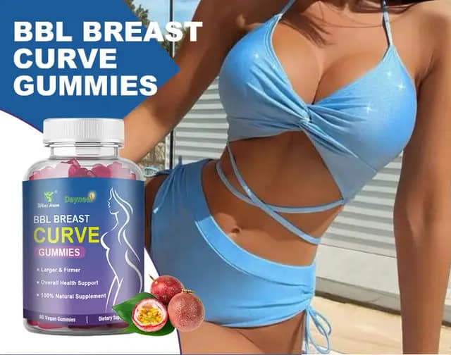 BBL Breast Curve Gummies | Dietary Supplement for Breast Enhancement, Energy, and Hormonal Balance
