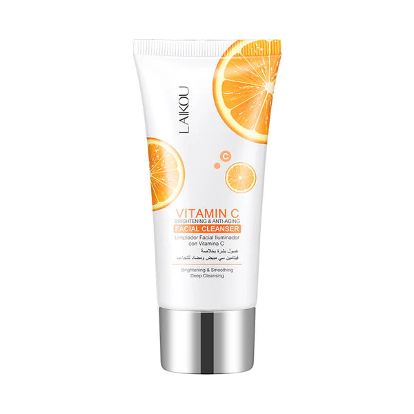Cross-border LAIKOU Vitamin C Facial Cleanser 40g (color box) Facial Cleansing Care Cleanser