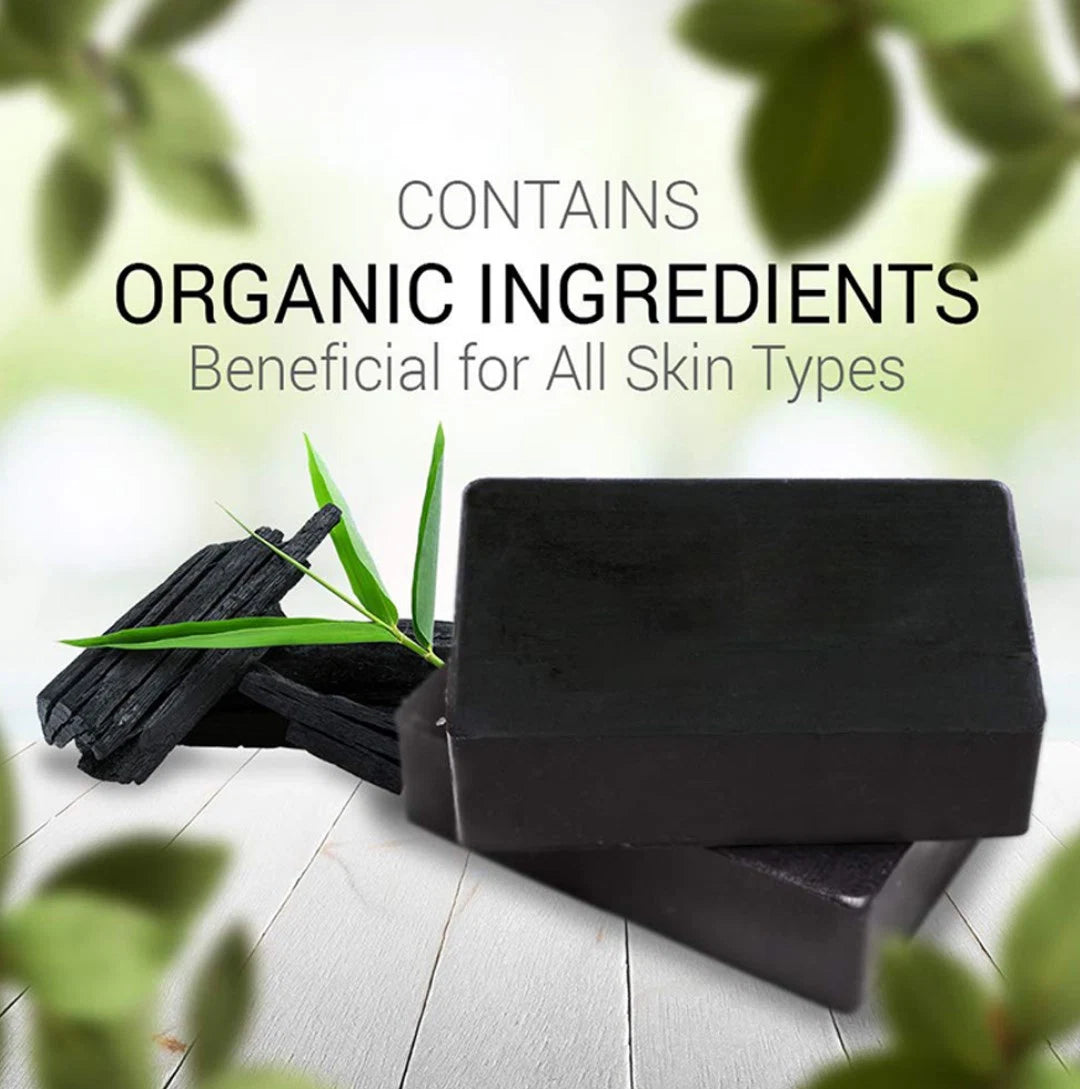 Organic Handmade African Black Soap for Dark Remover Skin Whitening Soap