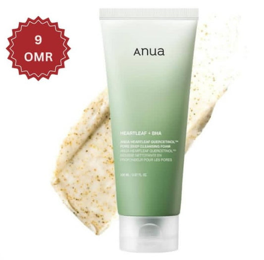 Anua Heartleaf Quercetinol Pore Deep Cleansing Foam (Heartleaf + BHA)