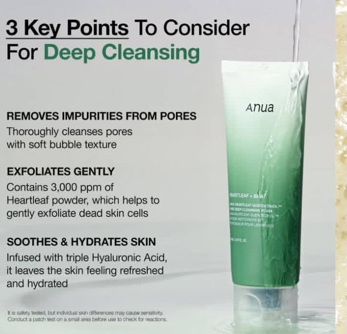 Anua Heartleaf Quercetinol Pore Deep Cleansing Foam (Heartleaf + BHA)