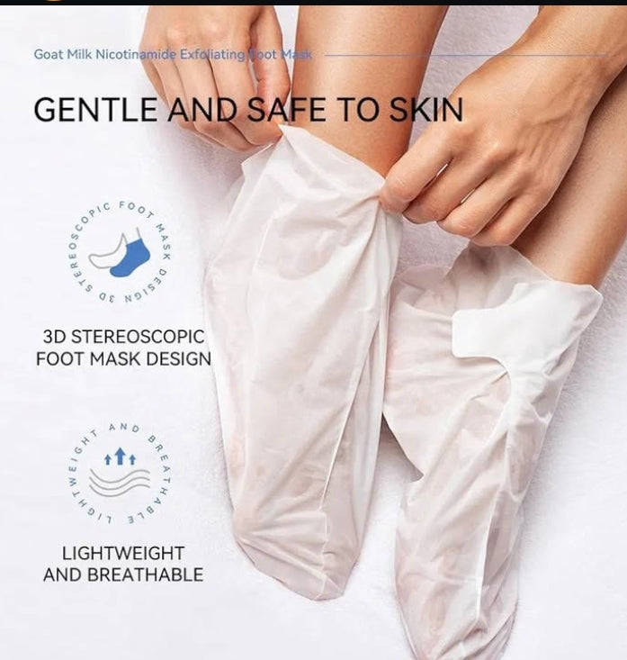 Goat Milk Nicotinamide Exfoliating Foot Mask