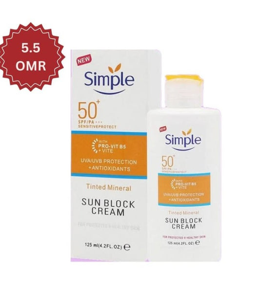 Simple Sun Block Cream SPF 50+