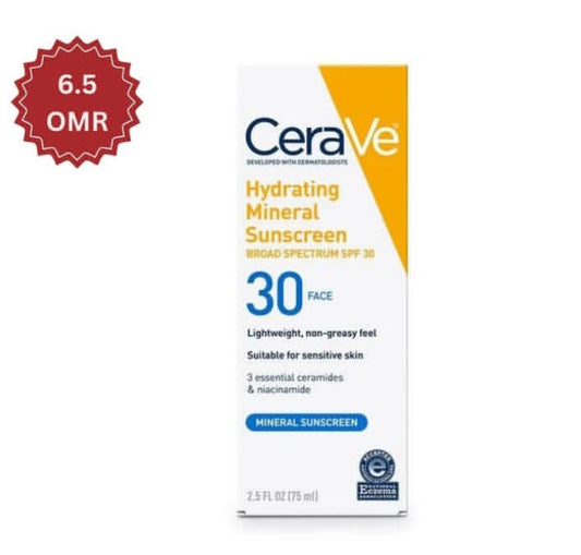CeraVe Hydrating Mineral Sunscreen SPF 30