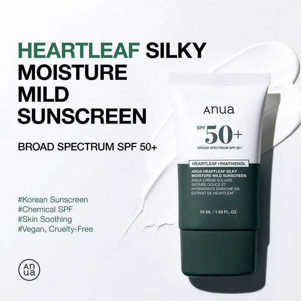 Anua Heartleaf Silky Moisture Sun Cream SPF 50+